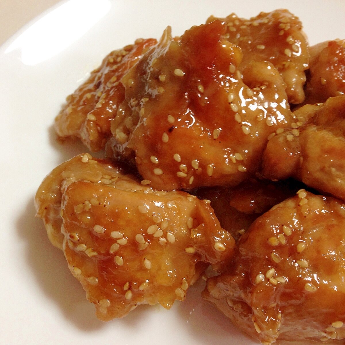 ふっくらジューシー 鶏肉のごま照り焼き レシピ 作り方 By うーころちゃん 楽天レシピ